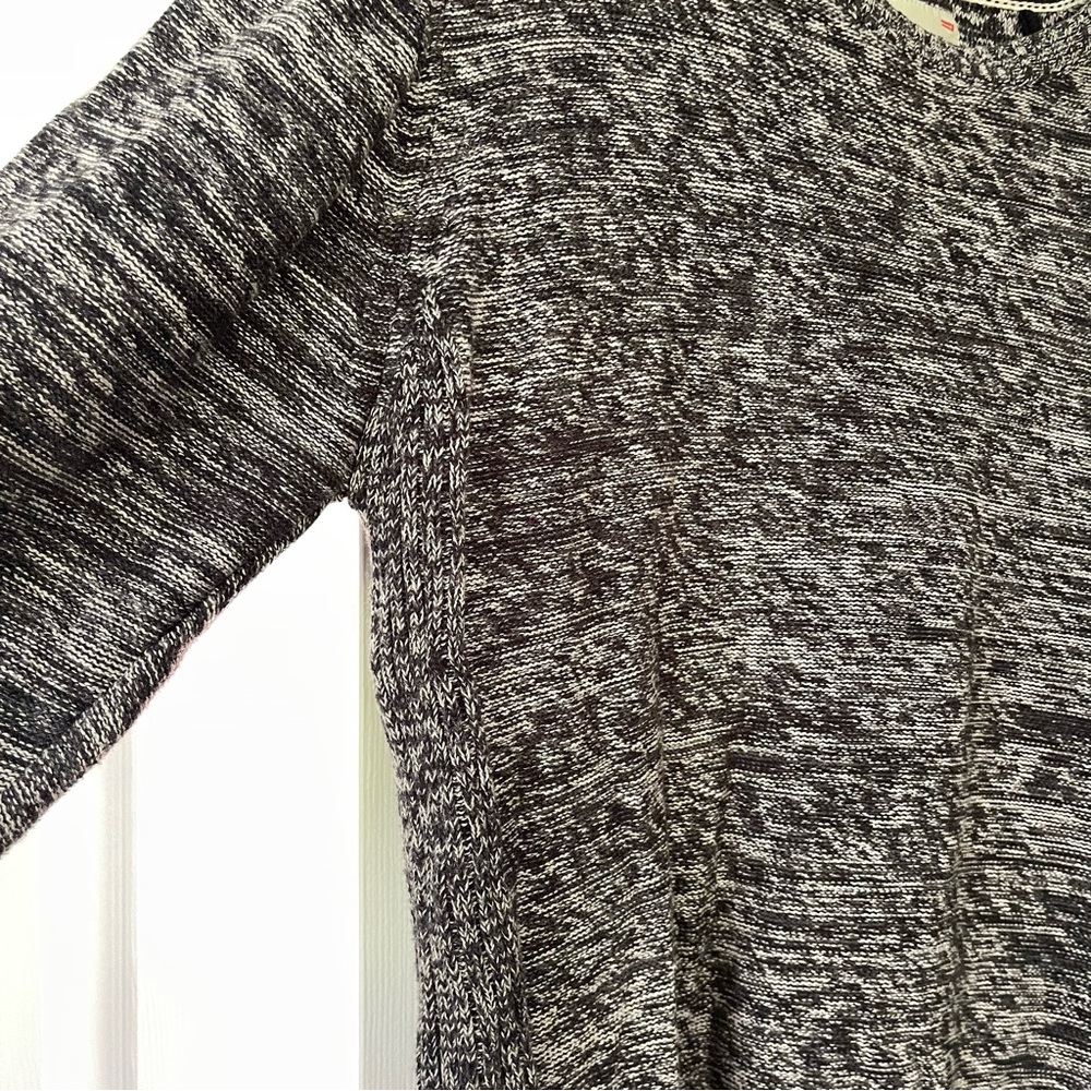 Projek Raw Cotton black grey white pepper marled pullover sweater Large - Picture 3 of 7